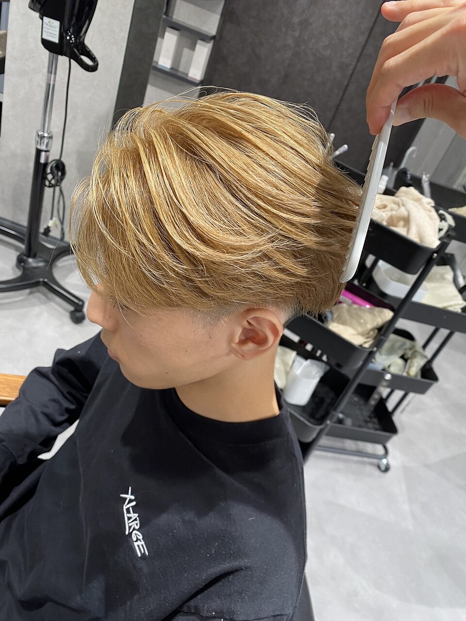 髪型の確認用 NEXT静岡NEO【櫻田】金髪ブランド毛流れセンターパート：L182696235