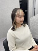 インナーカラー 抜きっぱなしインナー ブロンドインナー