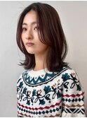 こなれミディ/イメチェン/前髪カット/韓国風/レイヤーカット