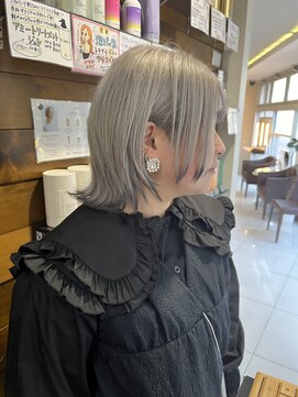 シエル バイ ケンジ 登戸 生田(CIEL by KENJE) 【デザイン性◎】ウルフカット×裾カラーブラック