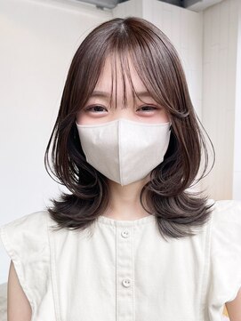 アルバム 池袋(ALBUM) レイヤーロンググレーベージュグレージュカラー_ba474113