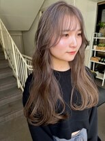 ワンズ リー 上大岡店(One's ly)&nbsp;レイヤーカット/ウェットヘア/オリーブベージュ[上大岡]