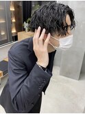 スパイラルパーマツイストスパイラルパーママッシュ前下がり