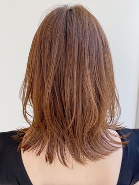 エトラ 渋谷店(etora) 前髪 ネビージュ ボブルフ 黒髪 ワンレン 小顔 "