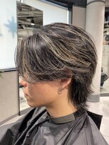 ネクストネオ 静岡(NEXT NEO)&nbsp;NEXT NEO【櫻田】センターパートウルフ　ハイライトメッシュ