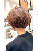 40代50代60代ふんわり大人ショートボブ