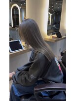 サロンドミルク 新百合ヶ丘店(salon de MiLK)&nbsp;ミルクティーベージュグレージュシルバーカラー新百合ヶ丘