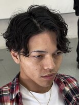 ルーメン 岐阜(ROOO MEN)&nbsp;メンズマッシュカットツーブロックスパイラルシャドウパーマ