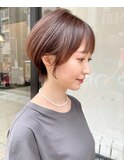 大人ショート　顔まわりマッシュ　ショートボブ