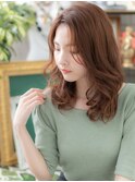 ★大人美人小顔デジタルパーマかきあげロングウルフ30代40代★1