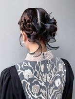 ロングおくれ毛韓国ヘア前髪カット美髪_ba553344