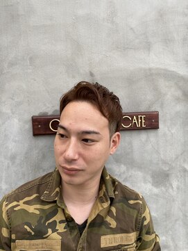 グレースマンカフェ(GRACE MAN CAFE) 【メンズカジュアル】アップバングショート！ブラウンカラー！