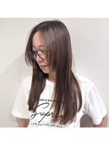 ラフヘアー(LaF)&nbsp;顔周りレイヤー×ヘルシーベージュ