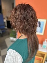 トータルヘアサロンカマダ&nbsp;ロングボブウルフ×スパイラルパーマ