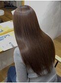 美髪ストレート ナチュラルブラウン 髪質改善トリートメント