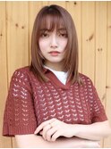【buZonブゾン】顔まわりレイヤー×ベージュカラー