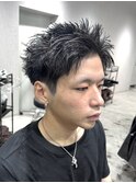 スパイキーショートアップバングショートスイングショート