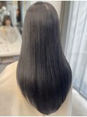 透明感ブルーグレージュ/寒色カラー/艶カラー/赤味なしカラー