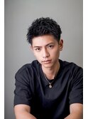 黒髪ドリアンショート