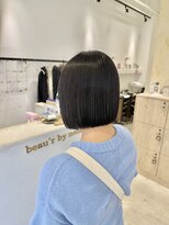 ビューバイネオリーブ 用賀店(Beau'r by neolive)&nbsp;大人ガーリーダークアッシュ似合わせカットミディアムレイヤー