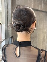 ピークアブー 原宿ハラカド(PEEK-A-BOO)&nbsp;ヘアセット 結婚式ヘア タイトヘア カチモリ シニヨン お団子