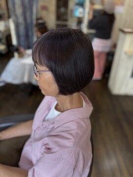 楽流頭 オブヘアー(of hair) ハイライト白髪ぼかしカラー