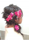 卒業式ヘアセット２