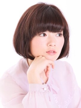 エマージュ 池袋東口店(Emerge) 内巻きストレート　アンニュイ　バングぱっつん　重かわボブ