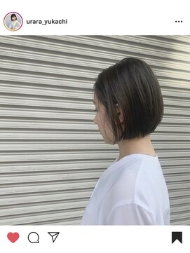 ビューティー サロン ウララ(Beauty Salon URARA) mini bob ×dark ash