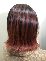 ヘアサロンエム 大宮東口(HAIR SALON M)&nbsp;デザインカラー/厚めバング/ローライト/スリークボブ