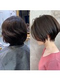 多毛、くせ毛のお悩み解消◎ひし形くびれショートボブ