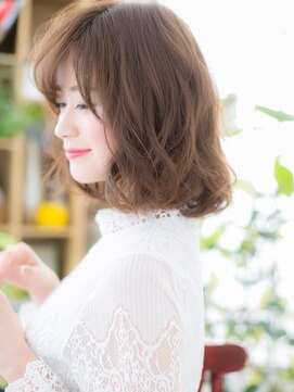 カバーヘア ブリス 上尾西口店(COVER HAIR bliss) ★斜めバングx無造作パーマの小顔大人ボブ20代30代40代★7