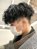 エリマ 調布(elima)&nbsp;波巻きスパイラル メンズ 無造作パーマ 刈り上げマッシュ　調布