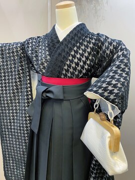 ローラ 本店(Rola) 【Fー10】ブラック×千鳥格子