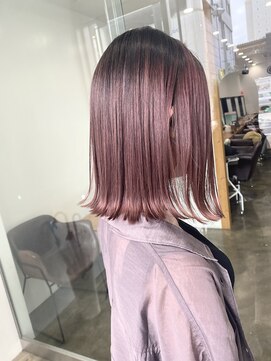 ワンスタイル(One style) ハイトーンカラー 1ブリーチでつくるピンク