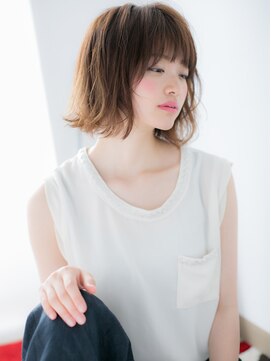 アルバハナレ 横浜(αlba HANARE) 関内/髪質改善/シースルーバング×外ハネくびれボブe