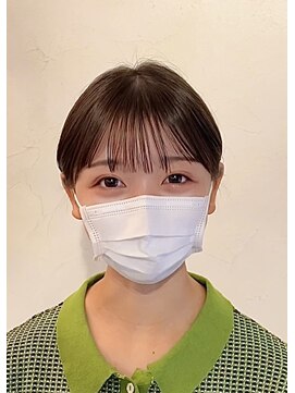 ベレッタ 楠葉店(veretta.) 耳かけで可愛い☆ショートボブ 喜多 朝也/丸みシルエット/ツヤ髪