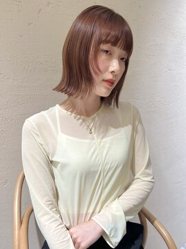 ルル 表参道(lulu.) ショコラアッシュ/ヘルシースタイル/ロブ/切りっぱなしボブ