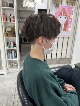 ヘアー アトリエ エゴン(hair atelier EGON) 爽やか刈り上げ×パーマスタイル