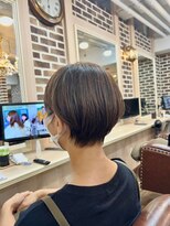 ロク 白楽(rocu)&nbsp;前髪/マチルダボブ/ピンクベージュインナー/グレージュ[白楽駅]
