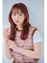 リトル 盛岡(little)&nbsp;小顔レイヤー×ピンクベージュでトレンドヘア