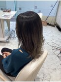 グレージュ バレイヤージュ