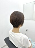 くせを活かしたショートボブ