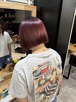 ログスラッシュ(LOG/)&nbsp;切りっぱなしボルドーレッド☆