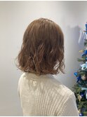ふわふわボブパーマ