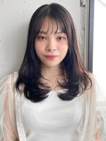 アグノス 青山(Agnos)&nbsp;セミディレイヤーカットワンカール大人可愛いうる艶髪小顔カット