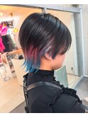 中性ウルフメンズウルフカットマッシュウルフショートウルフ