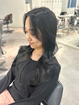 ユーフォリア 渋谷グランデ(Euphoria SHIBUYA GRANDE) くびれ巻き レイヤーカット オリーブグレージュ