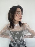 レイヤーカット ウルフカット クラゲヘアー 顔まわりレイヤー