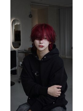 スウェル(SWELL) メンズ ウルフ ハイトーン レッド 無造作